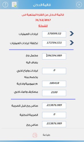 ما هي عناصر وبنود قائمة الدخل ذات المراحل المتعددة في الشركات الخدمية؟